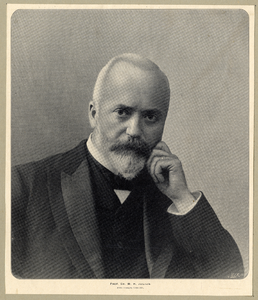 105235 Portret van prof.dr. W.H. Julius, geboren 1860, hoogleraar in de fysica aan de Utrechtse hogeschool (1896-1925), ...